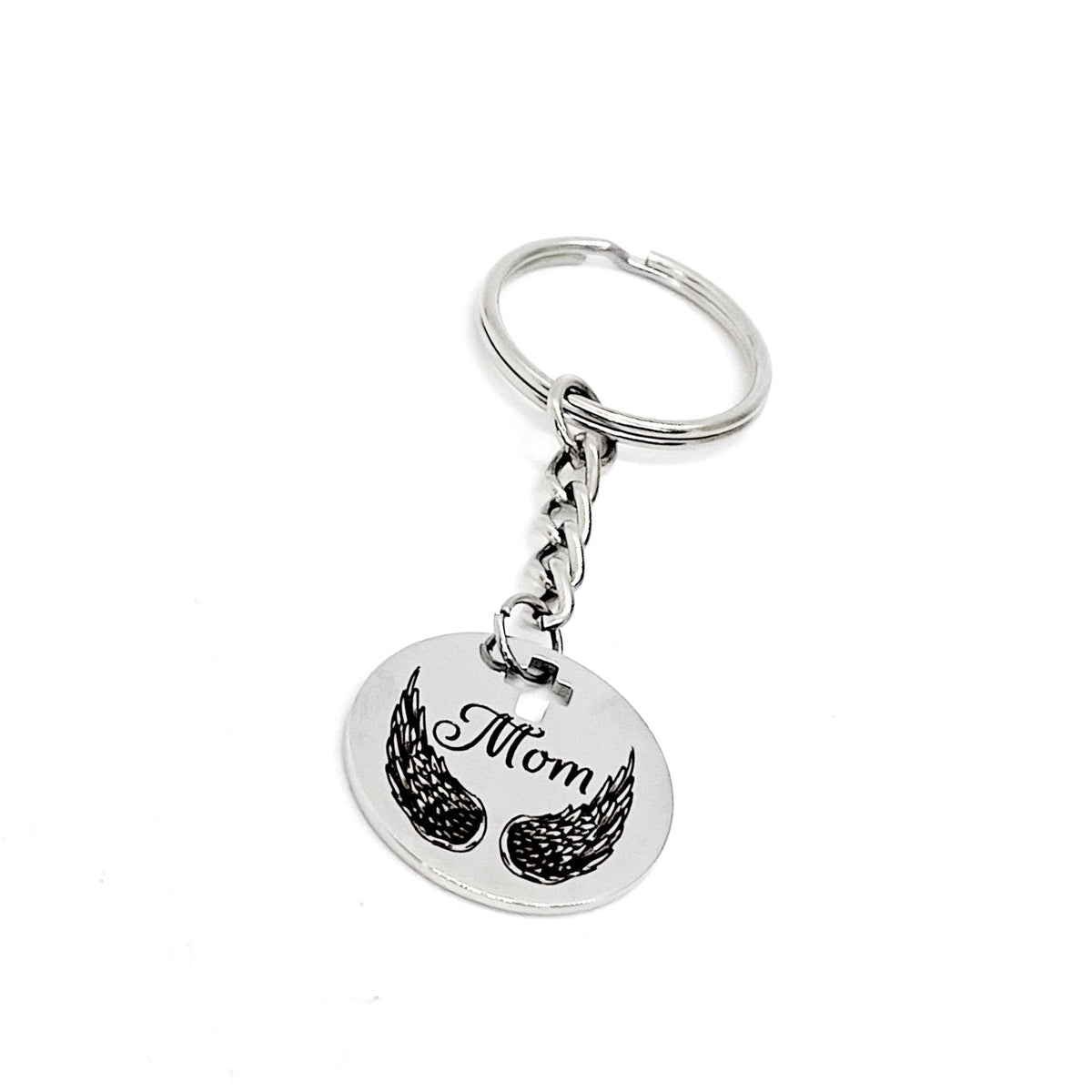 Mom Memorial Gift, Mom Angel Wings Keychain, Remembering Mom, Mom Is My Angel, Mom Memories, Loss Of Mom Keychain