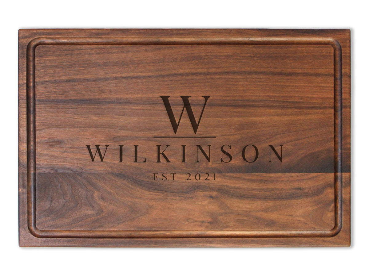 Personalized Cutting Board, Custom Engraved Charcuterie Board, Father’s Day Gift, Wedding Gift, Made in The USA