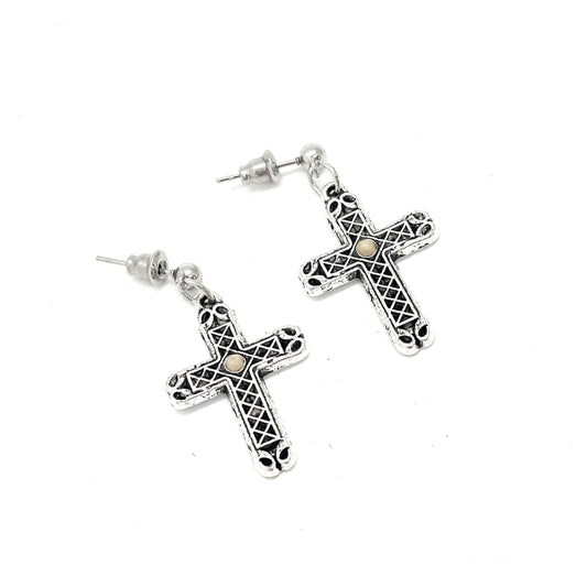 Faith Earrings, Mustard Seed Cross Earrings, Mustard Seed Jewelry, Matthew 17 20, Mustard Seed Faith Jewelry, Scripture Gifts, Faith Gift