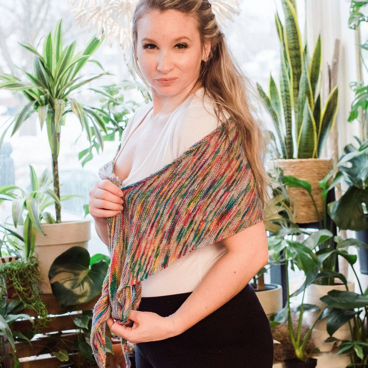 Neon Pop Shawl Knitting Pattern