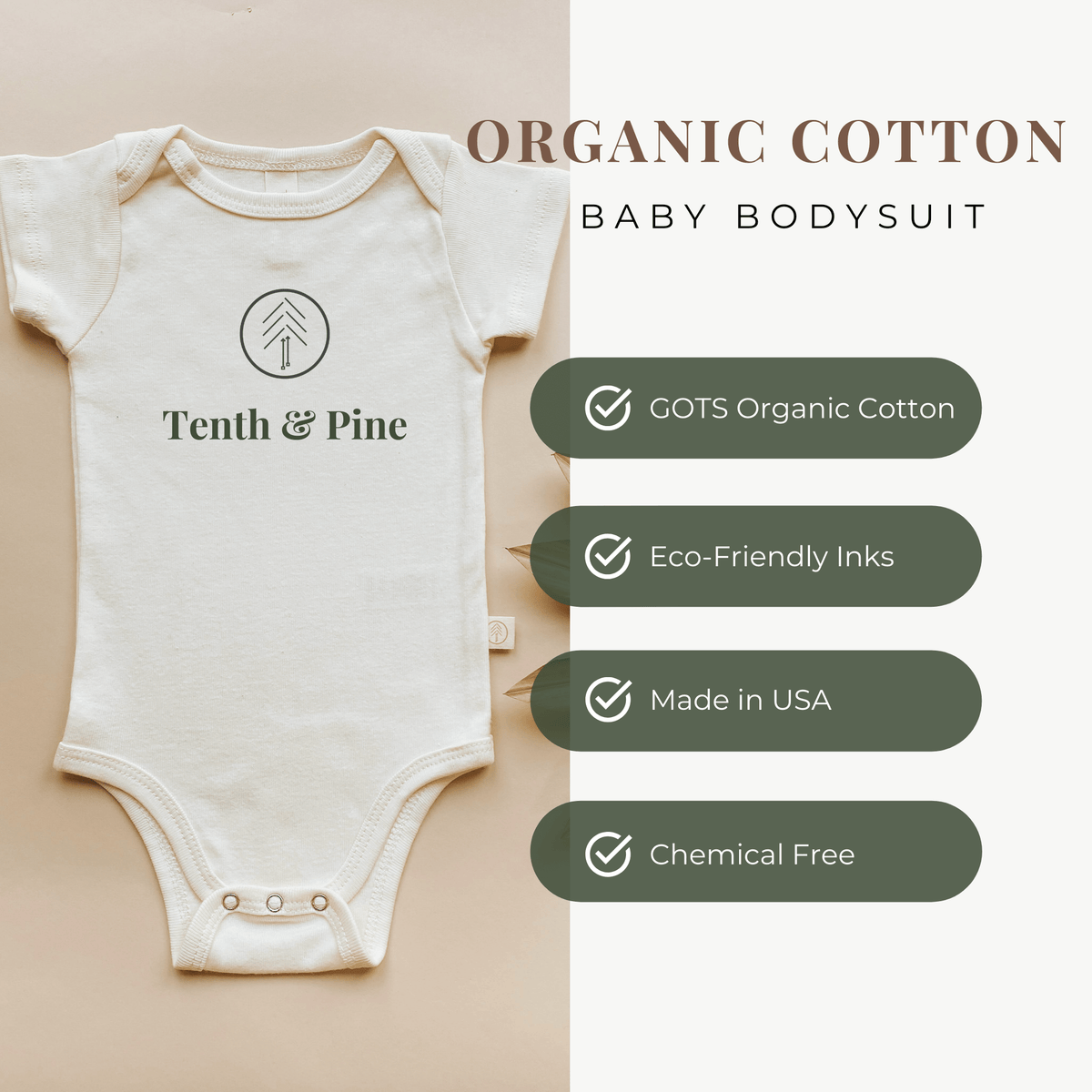 Mama's Entire Heart Organic Baby Bodysuit