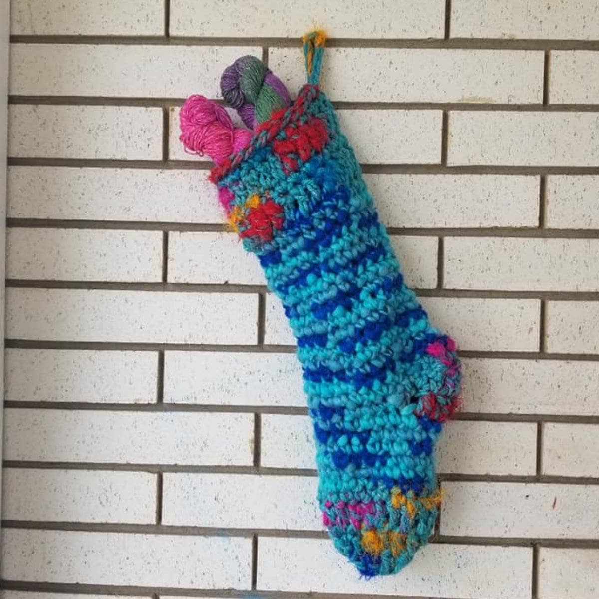Punky Chunky Holiday Stocking Crochet Pattern