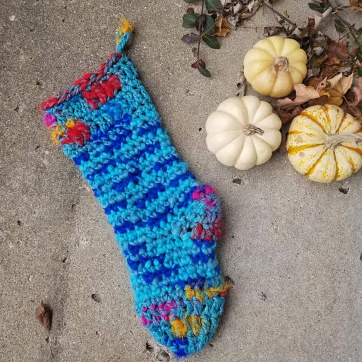 Punky Chunky Holiday Stocking Crochet Pattern