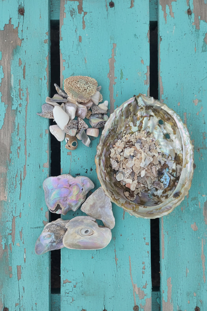 Tumbled Abalone Shell Pieces – Polished Natural Shell Chips for Crafts, Decor & Jewelry (Small)