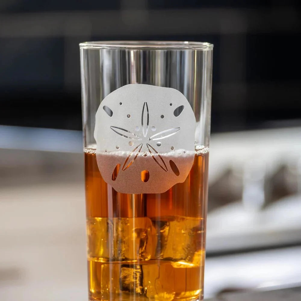 Sand Dollar Etched Glassware