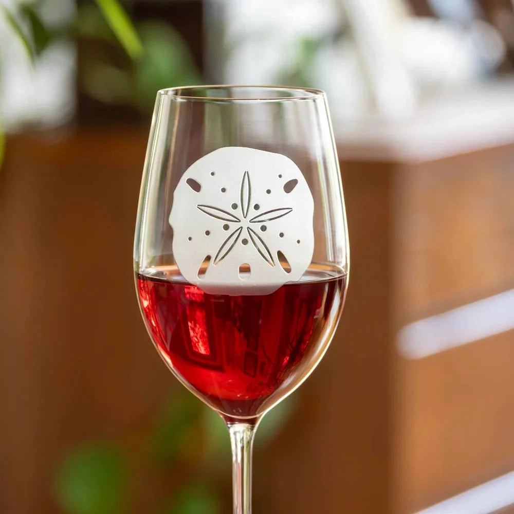 Sand Dollar Etched Glassware