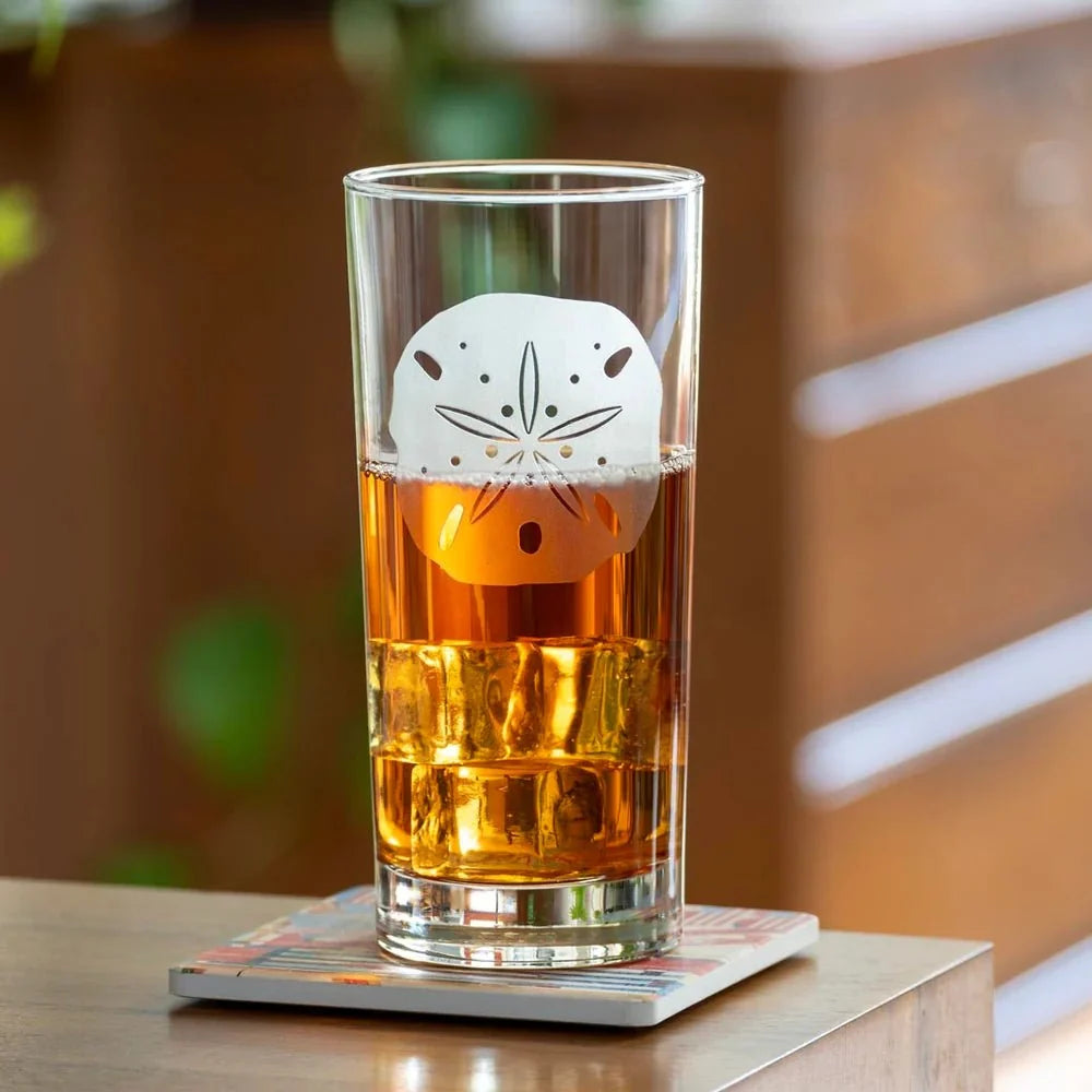 Sand Dollar Etched Glassware