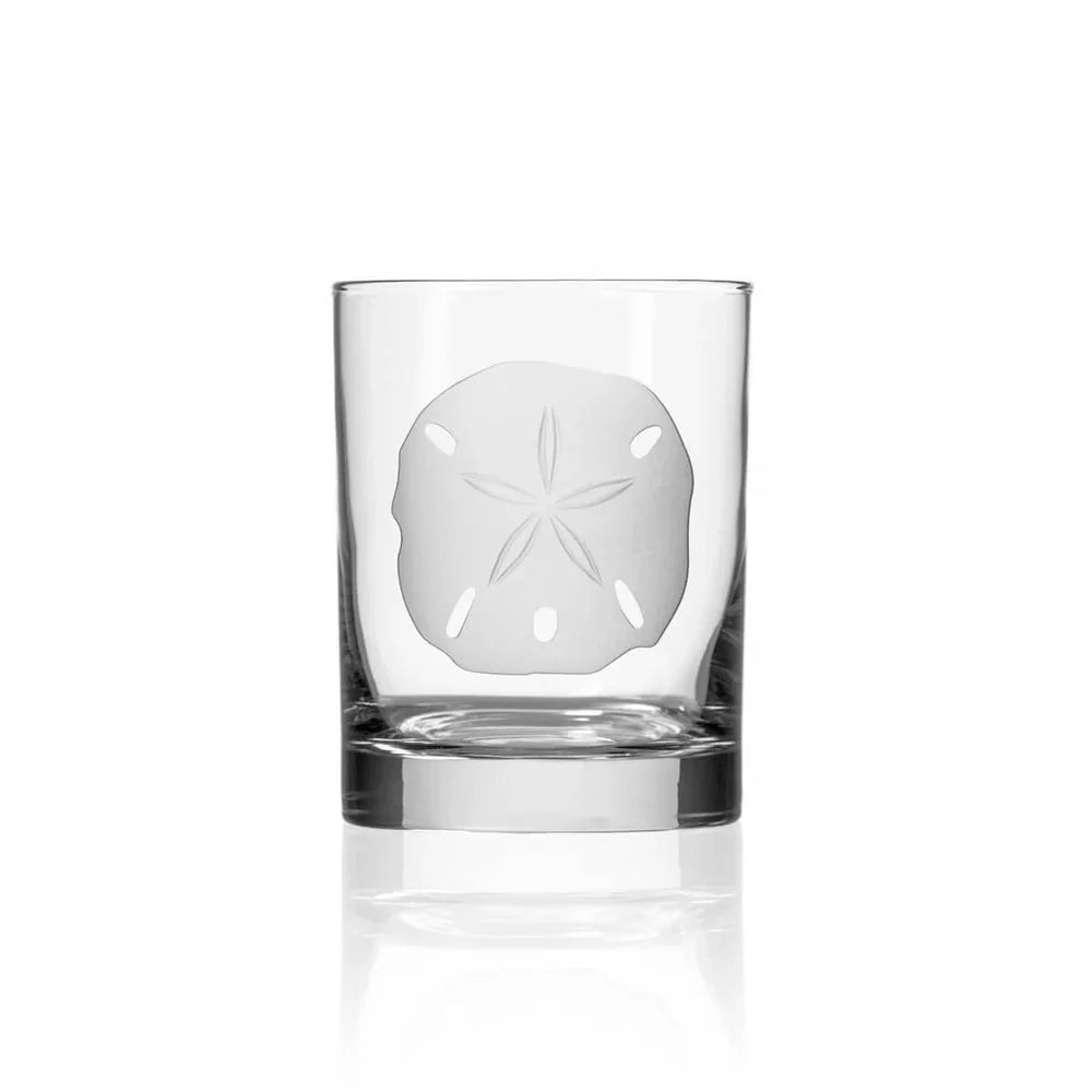 Sand Dollar Etched Glassware
