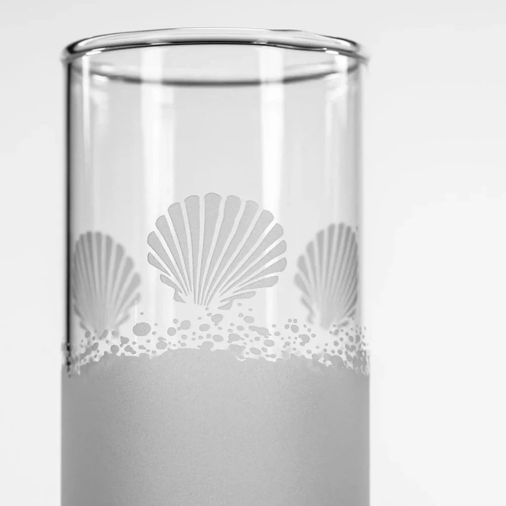 Sea Shore Etched Glassware