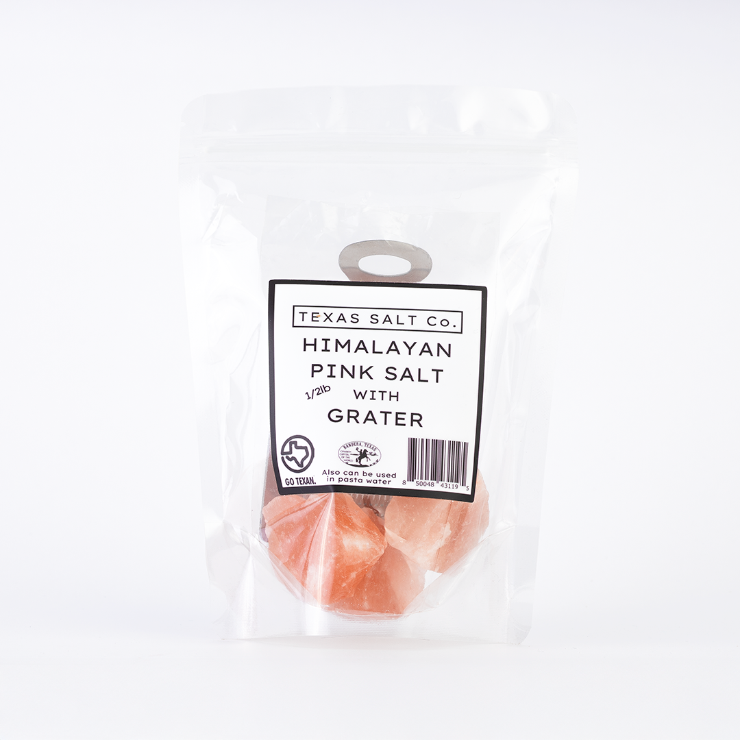 1/2lb Himalayan Pink Salt with Grater