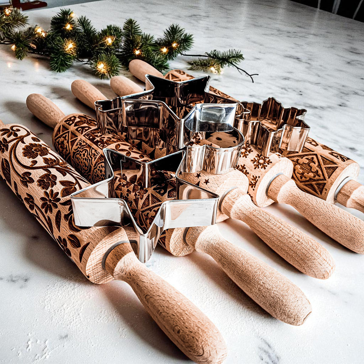 Christmas Rolling Pin Set | 10 Styles