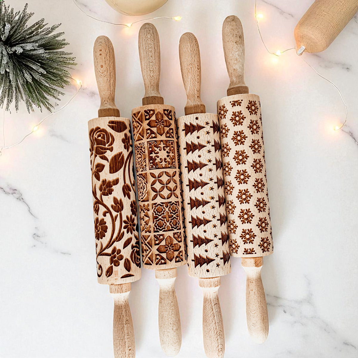 Christmas Rolling Pin Set | 10 Styles