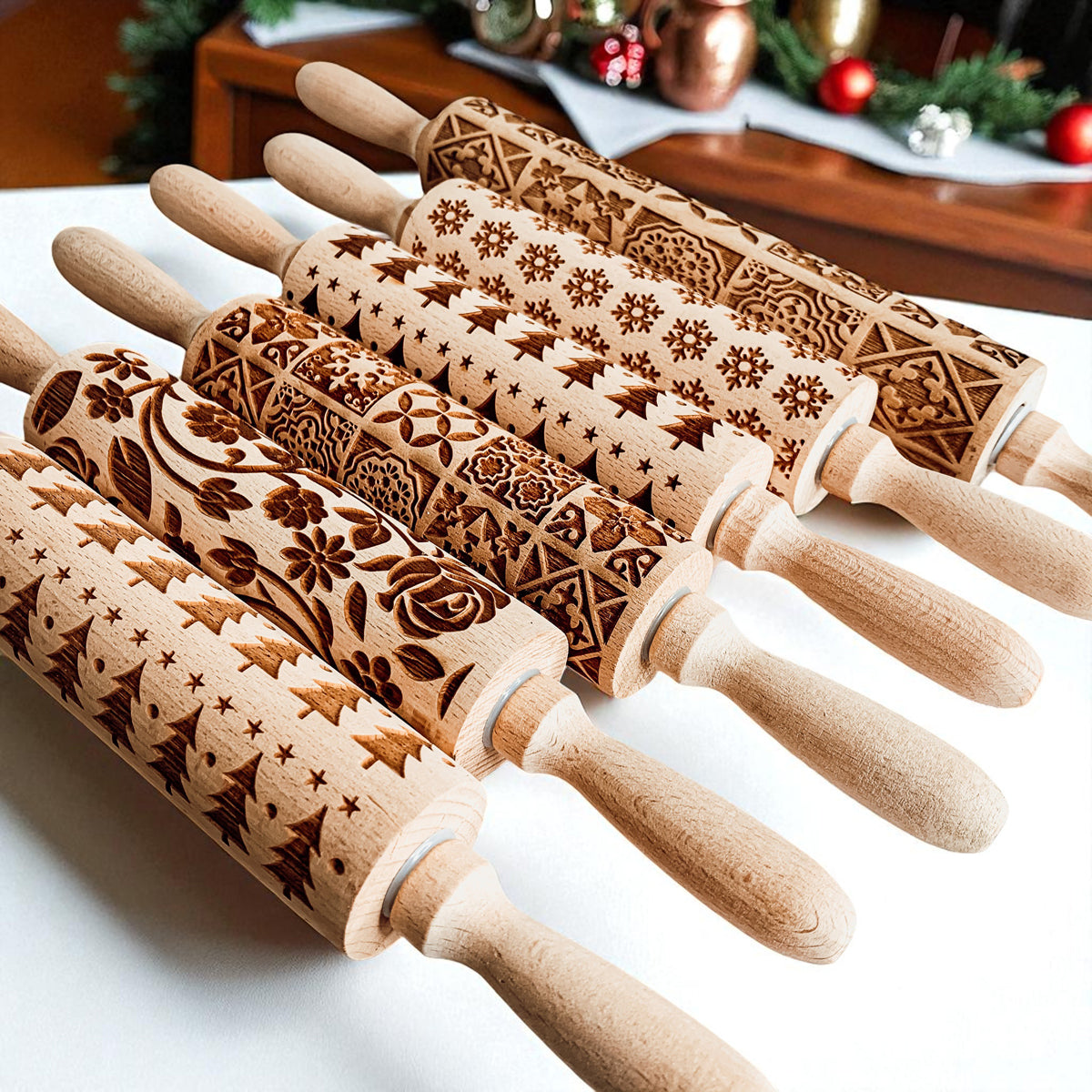 Christmas Rolling Pin Set | 10 Styles